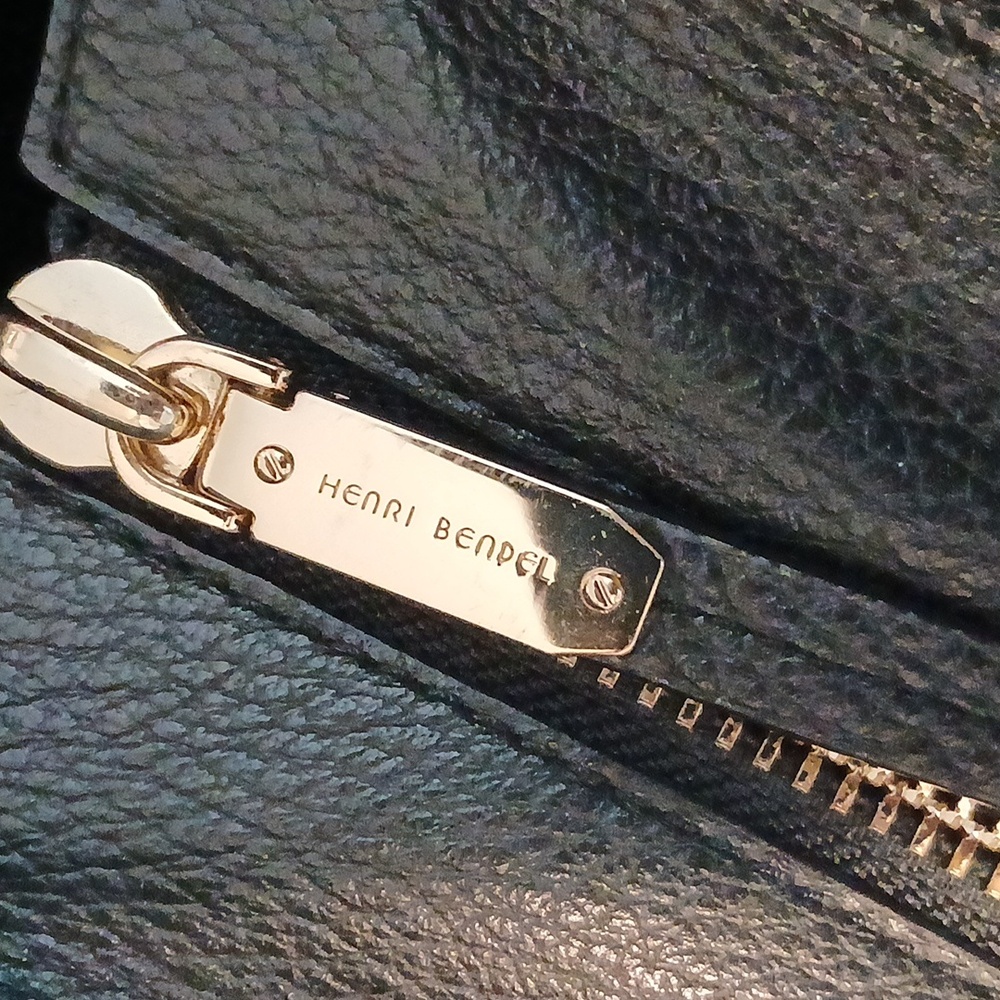 Henri Bendel Rare Tricolor Black, Orange, and Gray Large Tote - Picture 11 of 13